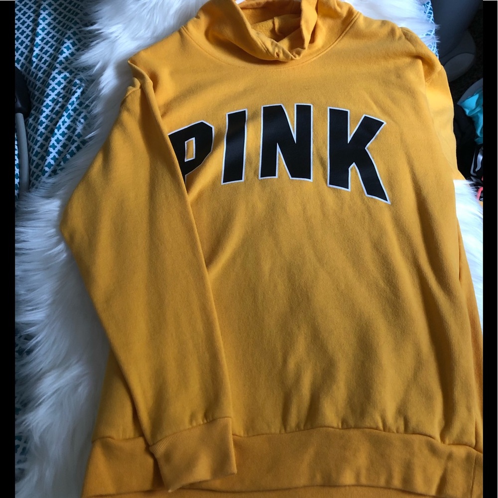 PINK ! yellow sweater